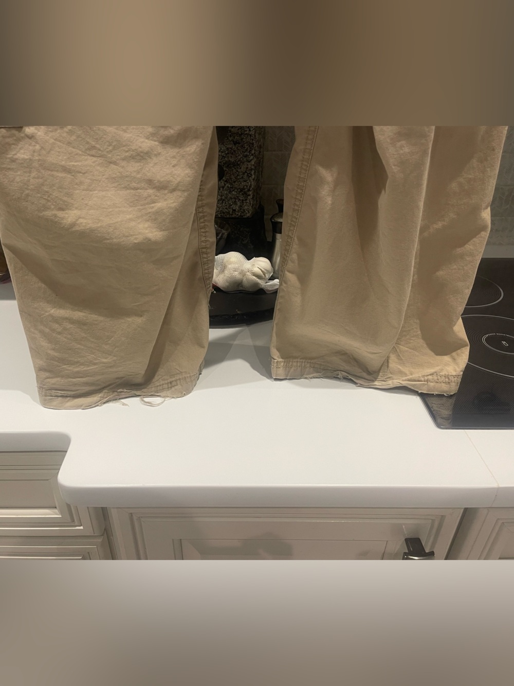 H&M Khaki Cargo Pants with Utility Pockets - Picture 3 of 5